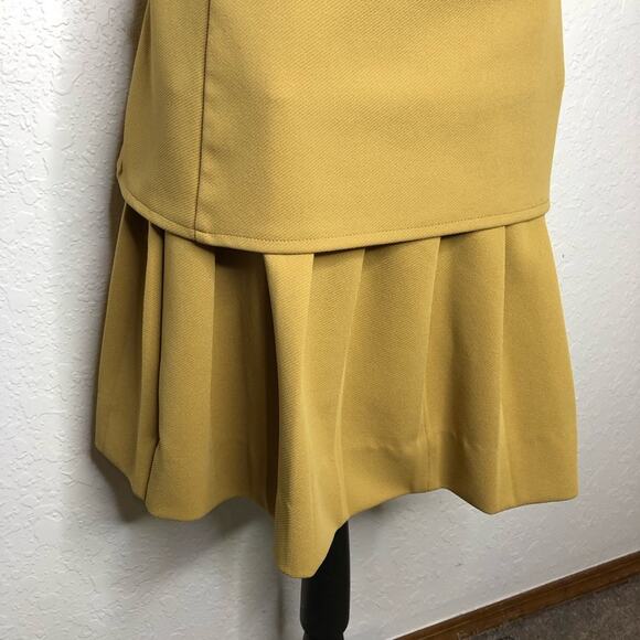 Vintage Jack Winter camel gold Dacron polyester vest skirt set size Large 60-70s - Picture 15 of 16
